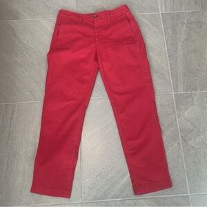 J. Crew High-Rise Girlfriend Chino in Bright Pink